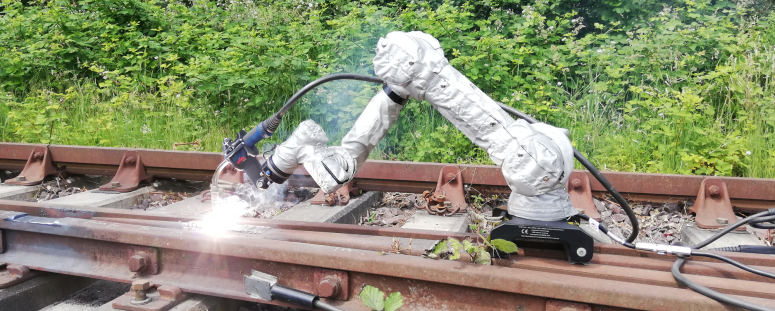 Rechargement d’un cœur de croisement ferroviaire