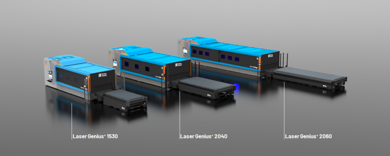 Machine laser 2D Prima Power plus rapide, plus précise, moins chère, pour des pièces plus grandes et plus lourdes.