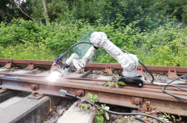 Rechargement d’un cœur de croisement ferroviaire