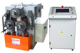 Cintreuse 305 CN3.1V : 3 galets pour profilés et tubes, à géométrie du type asymétrique (double croquage)