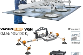 La gamme de palonniers à ventouses VACUOGRIP constitue la réponse standard de COVAL aux besoins de manipulation de charges