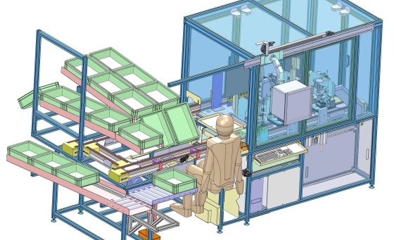 Machine de goupillage à l'étude